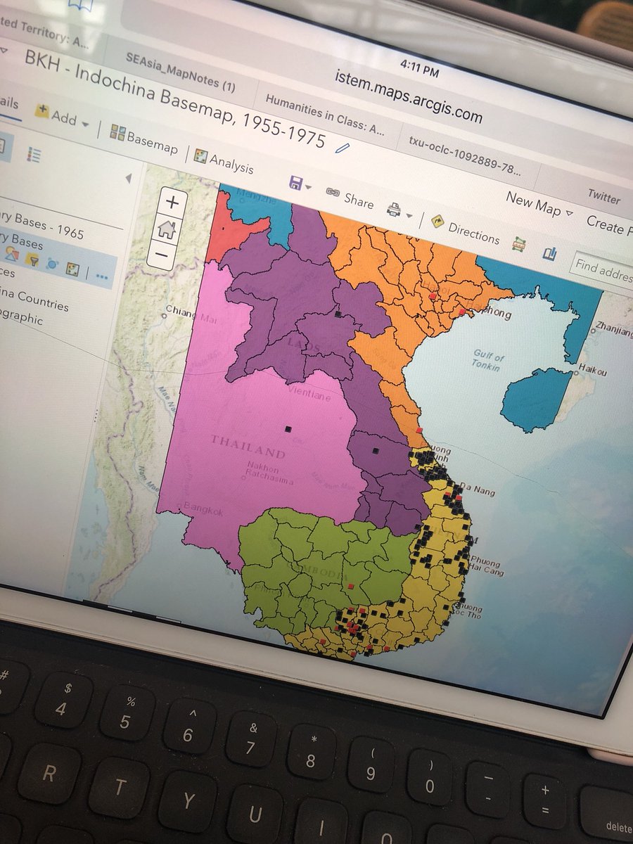 Creating maps using GIS technology @NEH_Education @NEHgov @NatlHumanities #ContestedTerritoryNHC #maps #mapskills