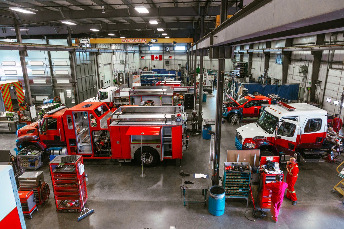 FortGarryFire's tweet photo. This is what's happening in the shop at @FortGarryFire for the week of Monday, July 16th. #firetrucks #firetruck #custompumpers #rescues #tankers #firefightingequipment #fortgarrytrucks #onetoughtruck #followback #instagramers #tweegram #weeklyshopphoto https://t.co/C9MmWJNO4O