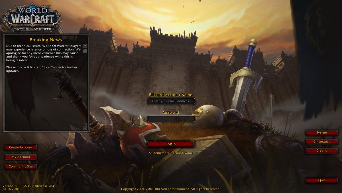 Matt_TheOG's tweet photo. @BlizzardCS Least i get to stare at the beautiful new background. #ForTheHorde https://t.co/pBvY4Riu2d