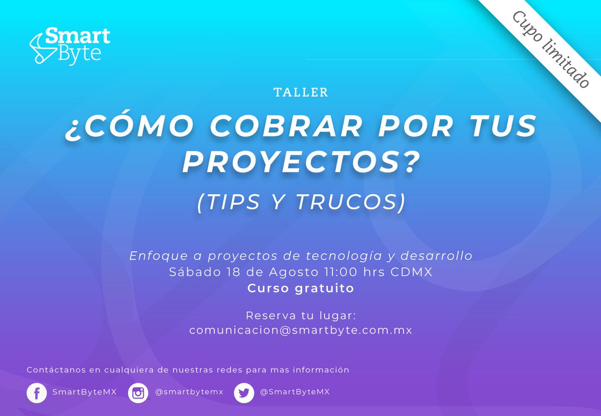 SmartByteMX's tweet image. #cursos #CDMX #Talleres #Software