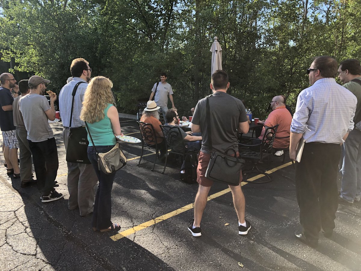 mkepug's tweet image. Our usual building at @Centare is out of power! Looks like we’re a PHPicnic usergroup today. Luckily it is a beautiful day, and a generous member supplied pizza.

@aaronsaray will present normally in September. No meeting in August.