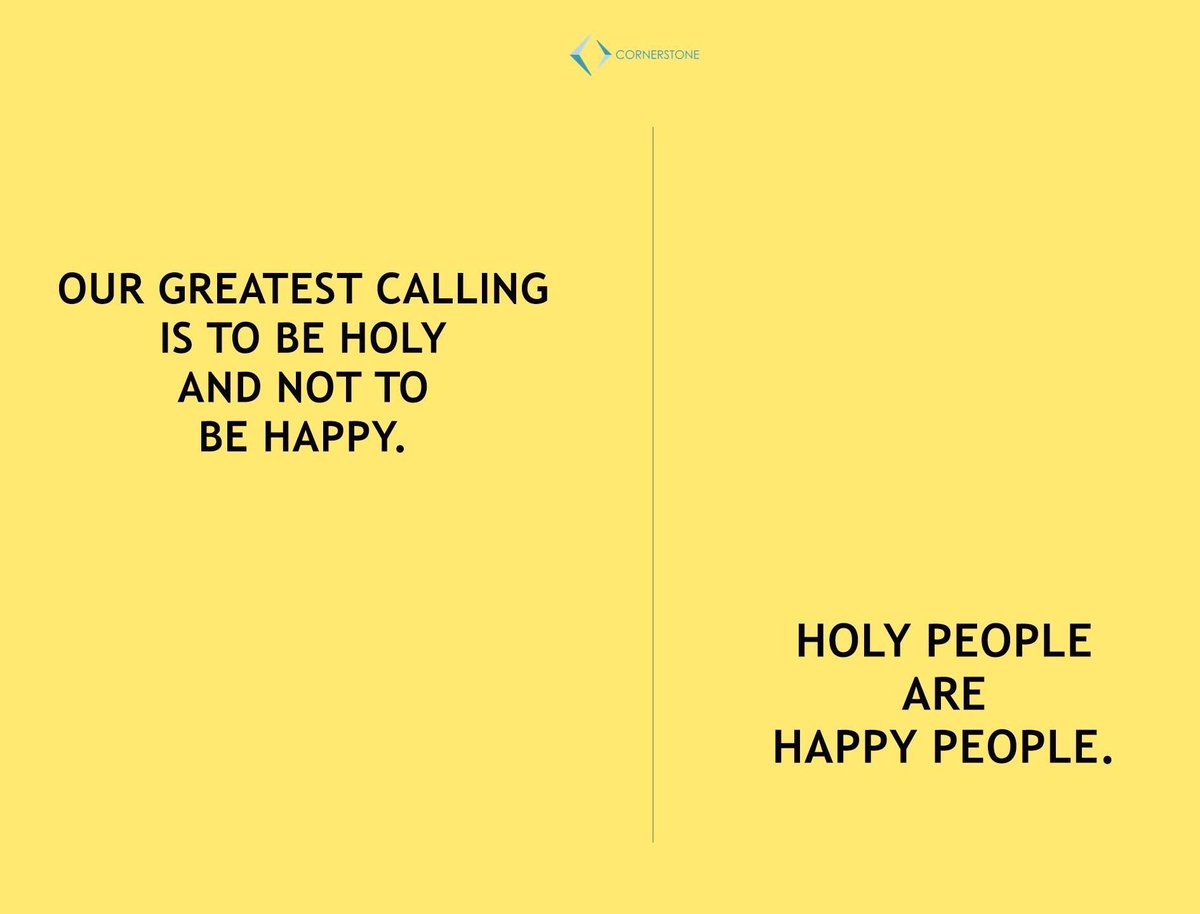 ch_cornerstone's tweet photo. True happiness comes from holiness. https://t.co/U2Kn2OTgOE