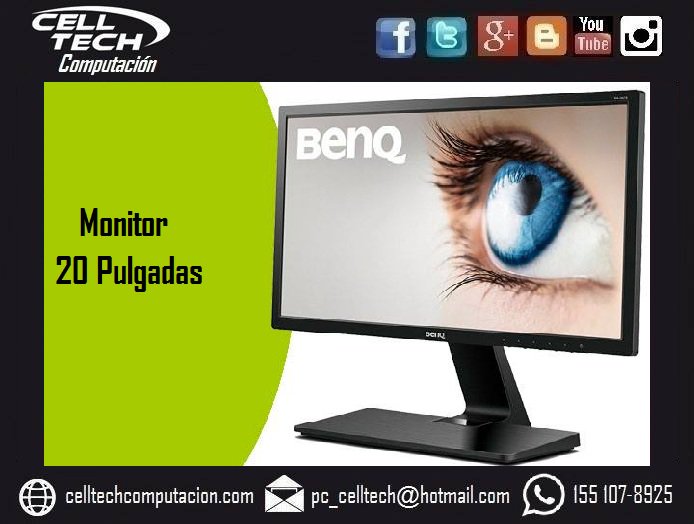 Monitor Benq 20 Pulgadas, Entradas VGA y HDMI #Benq