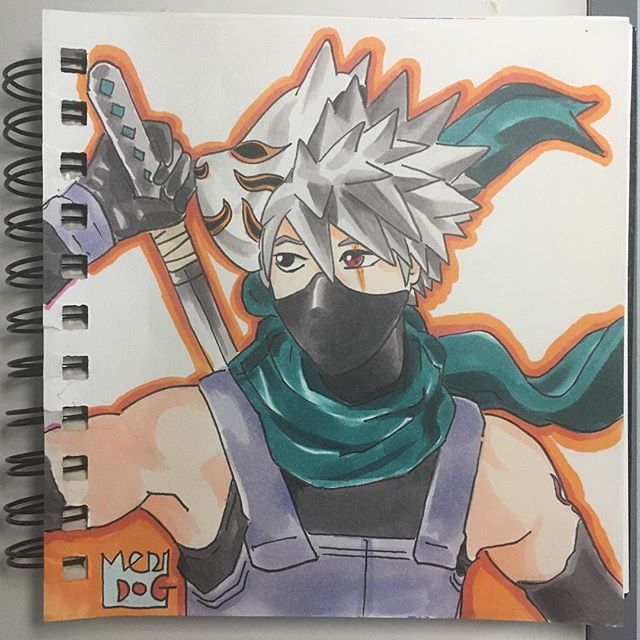 Drawing Chibi Kakashi coloring page - Download, Print or Color Online for  Free