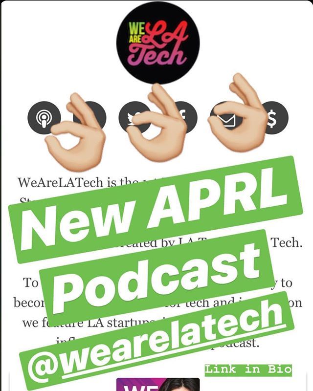 aprl_la's tweet photo. Check out @aprl_la CEO and Cofounder @nickclark813 on @wearelatech podcast.  Link in bio☝️☝️☝️☝️ https://t.co/l1bG6FpXv8 https://t.co/2OOPUW1RAV