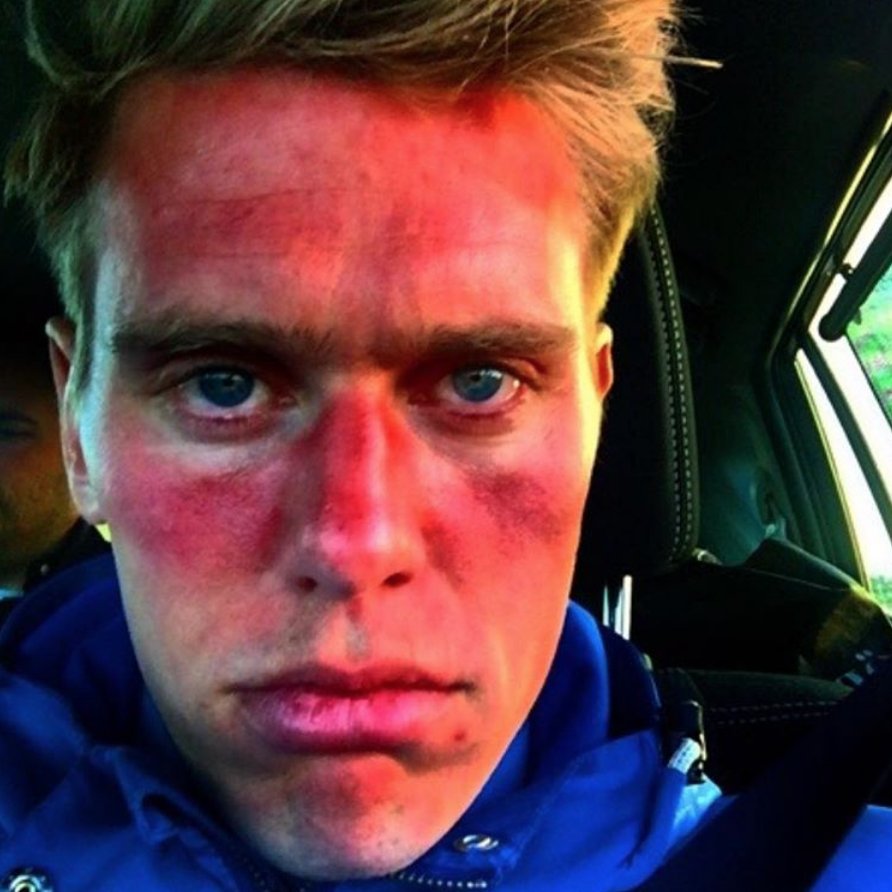 Við fáum einn sólardag á ári á Íslandi. Ef þú lítur ekki svona út eftir daginn þá nýttirðu hann illa.