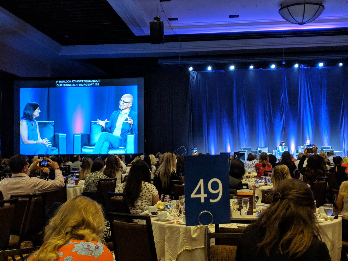 NicoleSayler3's tweet photo. Satya supporting us! #iamcpwit https://t.co/MJfrMrGktl