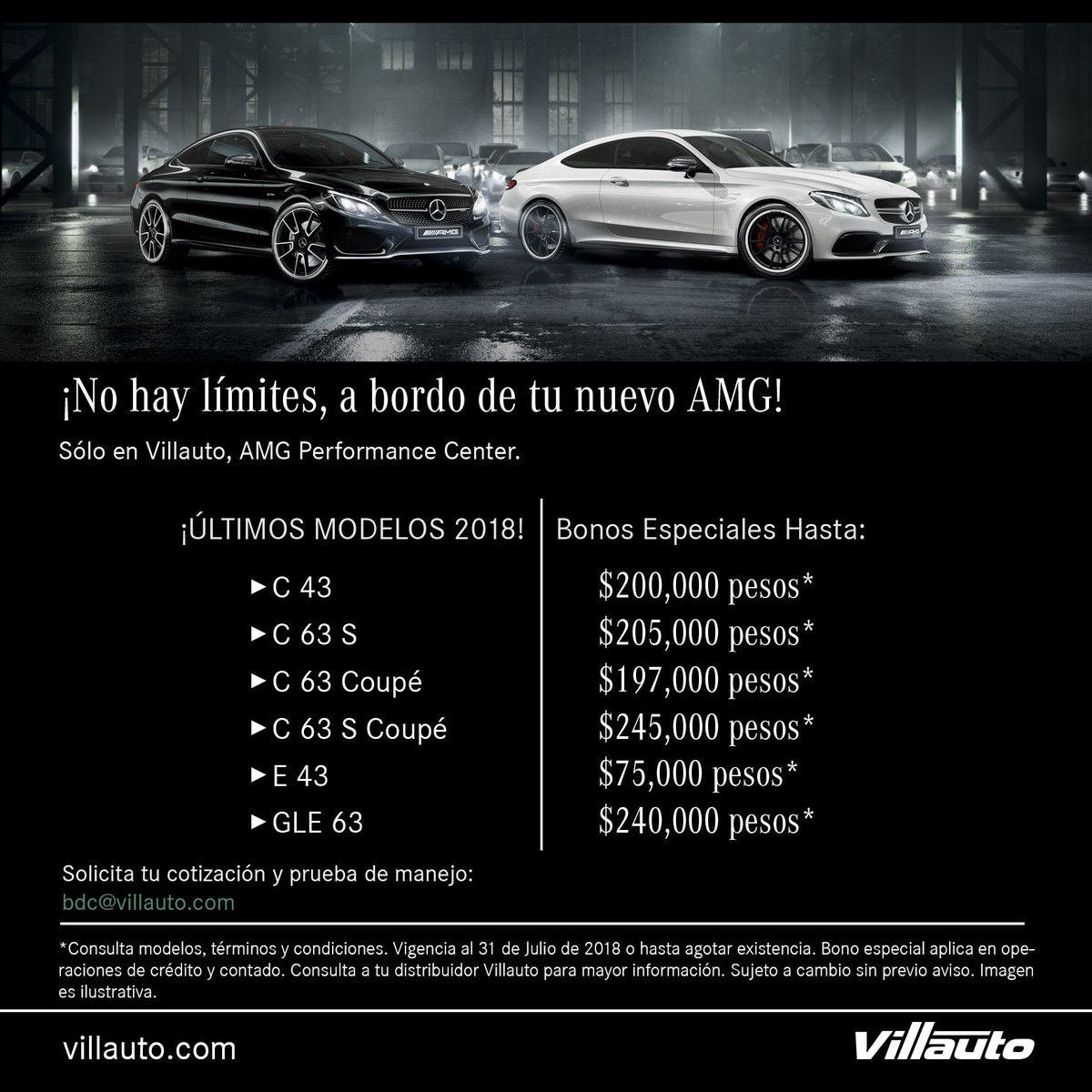 MB_Villauto's tweet photo. ¡No hay límites, a bordo de tu AMG! Conoce nuestros modelos exclusivos y vive la experiencia Mercedes Benz Solicita tu cotización y prueba de manejo: bdc@villauto.com

#TheBestOrNothing https://t.co/C26naKRNRr