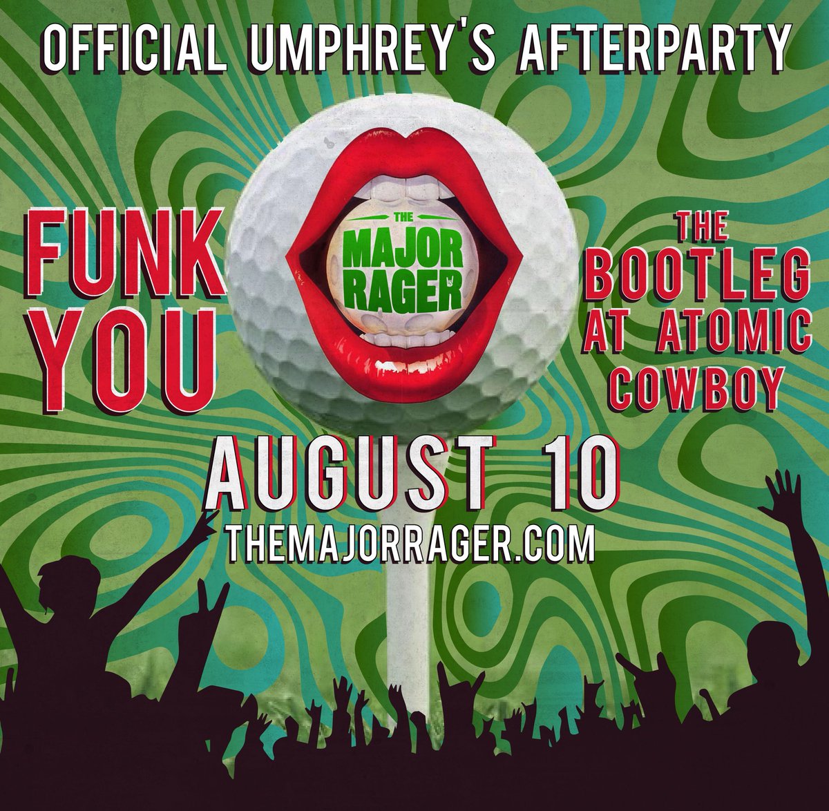 Tickets ⛳️ bit.ly/ragerfunk
Friday, 8.10.18 | St. Louis | Raging continues w/ <a href="/FunkYouAugusta/">Funk You</a> at <a href="/AtomicCowboySTL/">Atomic Cowboy STL</a> following <a href="/UmphreysMcGee/">Umphrey's McGee</a> &amp; <a href="/SpaffordMusic/">Spafford</a> at <a href="/ChesterfieldAmp/">Chesterfield Amphitheater</a> during the 100th <a href="/PGAChampionship/">PGA Championship</a> at Bellerive! #PGA #PGAChampionship #StL #Golf #MajorRager