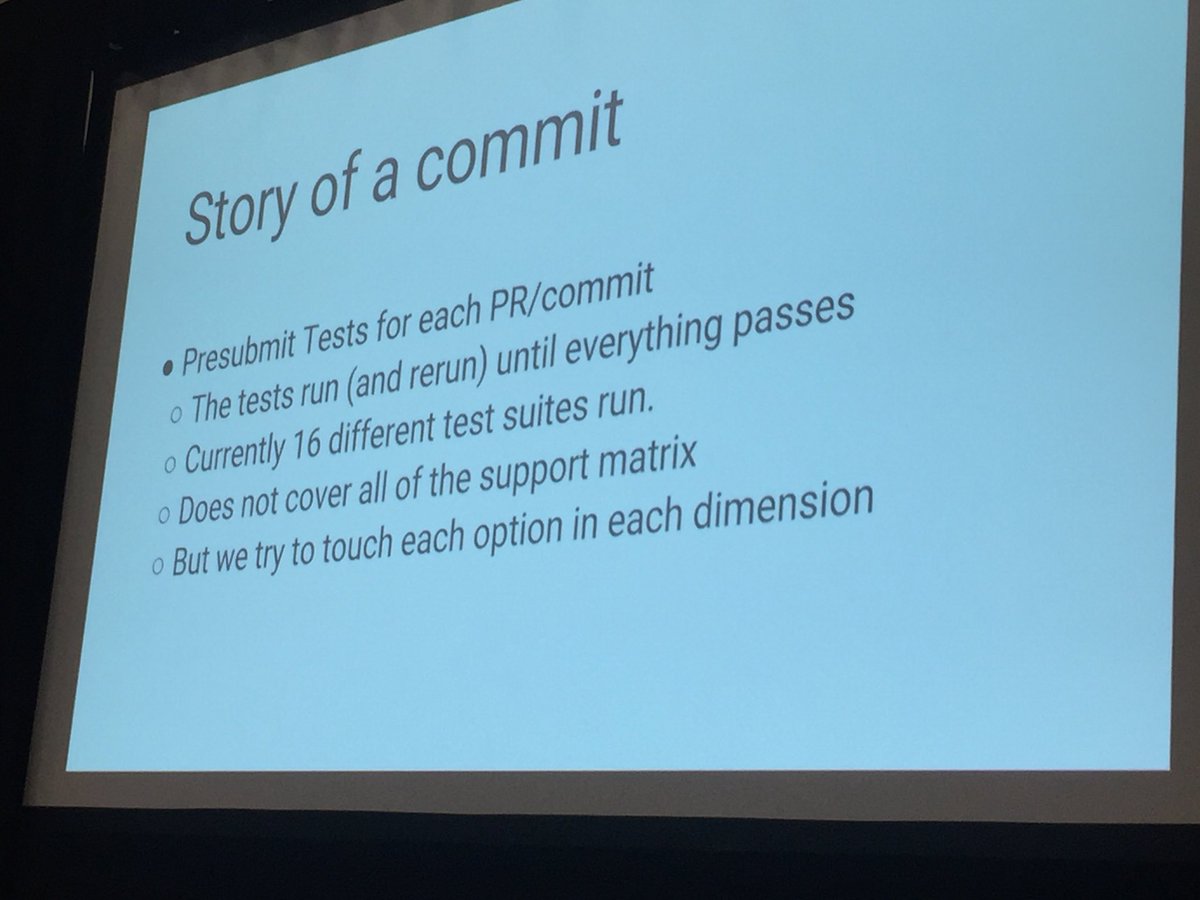 AnimeshSingh's tweet photo. Story of #TensorFlow commit - What’s the cycle for biggest open source project on Github #OSCON #TensorFlowDay https://t.co/RtKgqg7fih