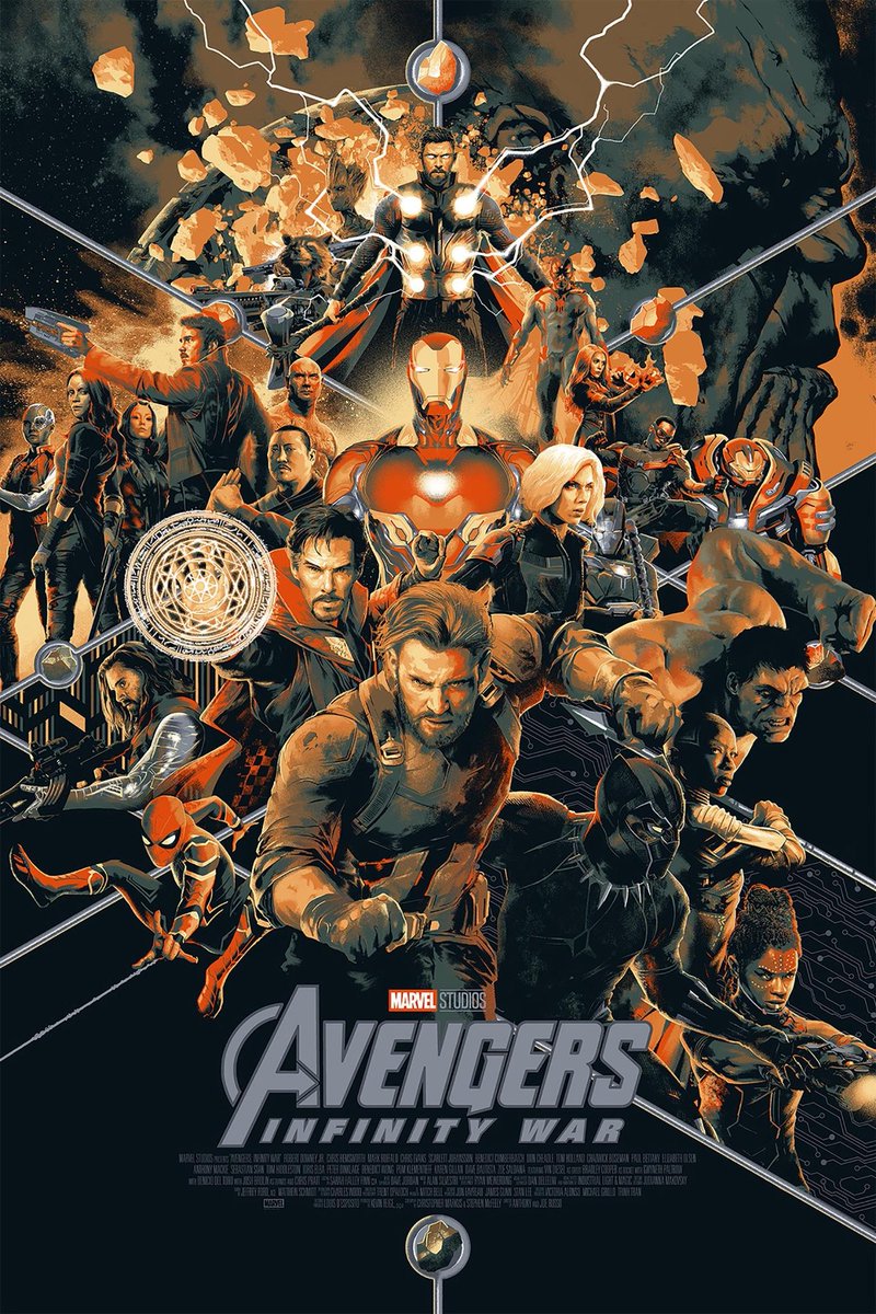 MCU_Direct's tweet photo. Here's the epic Comic-Con @MondoNews exclusive AVENGERS: INFINITY WAR poster!

(Created by @MattTaylorDraws) https://t.co/I5XqKUSozZ
