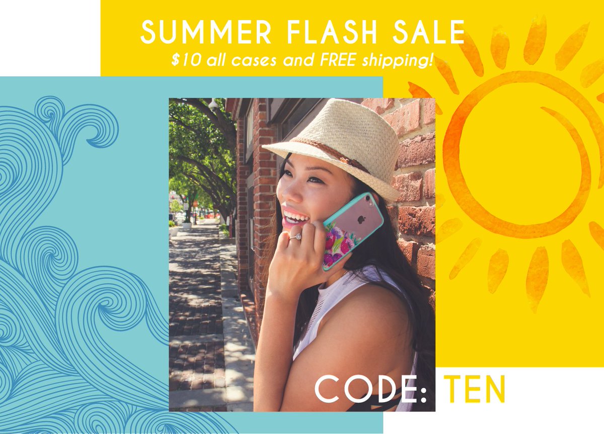 cherishcases's tweet photo. #SUMMER FLASH SALE!
Get your new iPhone case now for only $10! Limited time only!
☀️☀️☀️
https://t.co/awCKljkNb6 https://t.co/nZzN0VA7fQ
