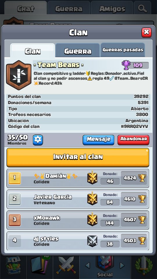 tomydj14's tweet photo. Buscamos jugadores de ladder +4000,+12 vic en guerra y fiel al clan..por ahora no pagamos ladder.Rt se agradece @DarkfightGT_ https://t.co/AJUevbMHf2