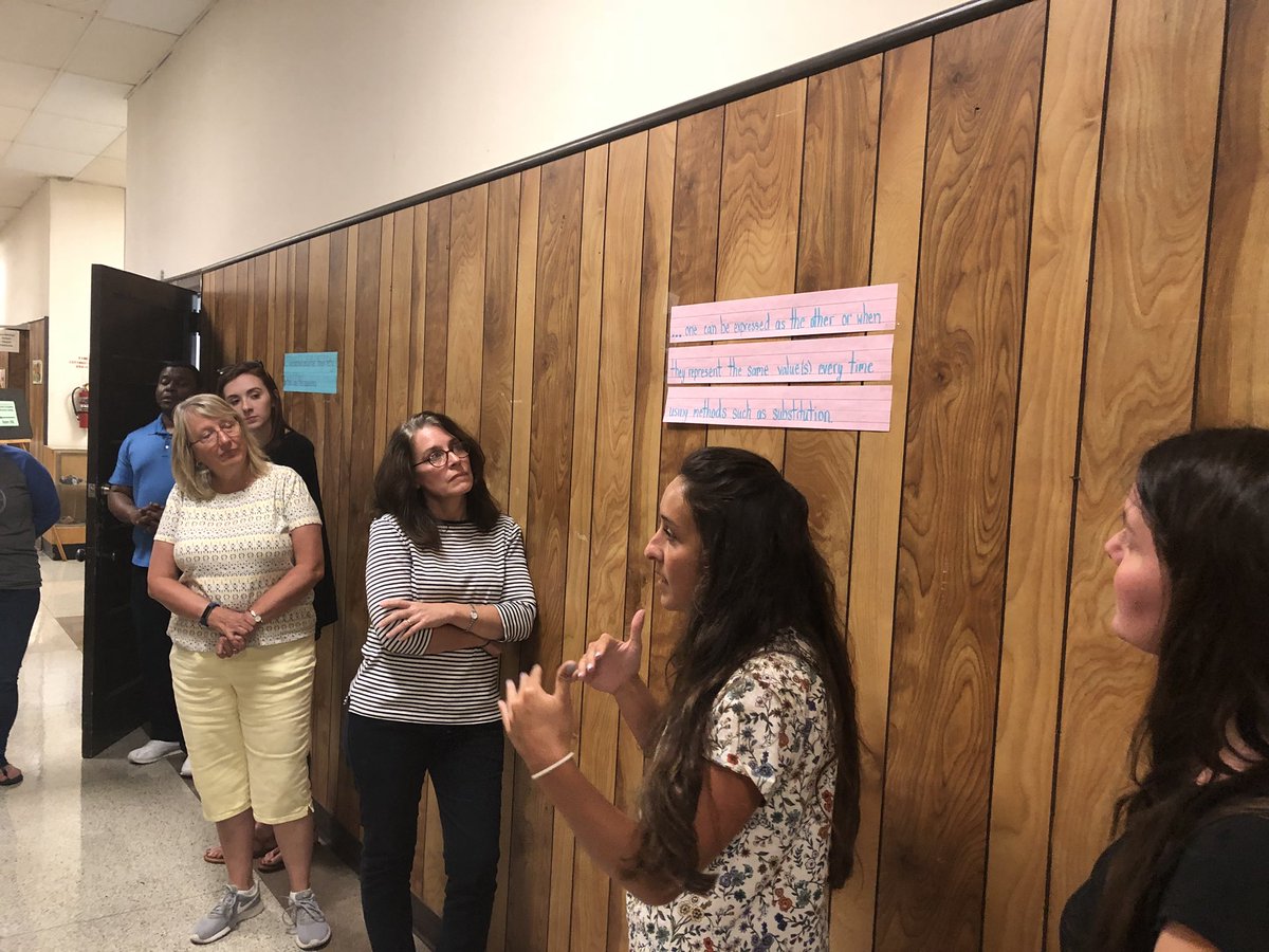 jaslloyd88's tweet photo. Teachers letting us know how they know expressions are equivalent @ 7th and 8th Math Academy! @charhonda74 #HCDEMath https://t.co/UuvAZnhfVy