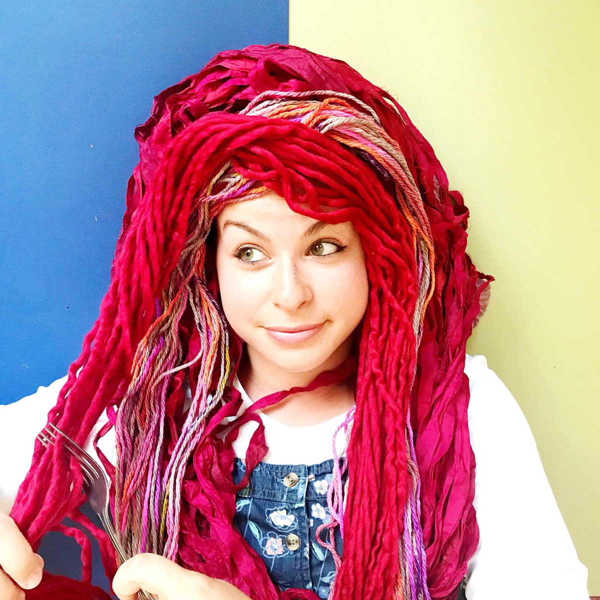 FibreThe's tweet photo. Who says that my yarns have to stay just my yarns...

#littlemermaid #disney #yarnshop #thefibrelounge #wigsofwool #smallbizuk https://t.co/Po2vbgzkrB