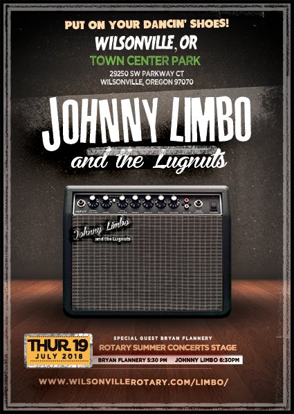 Johnnylimboband's tweet photo. .@pdxevents @WilsonvilleInfo @rotary97070 The weather looks perfect for Thursday's show with Johnny Limbo and the Lugnuts in Wilsonville at Town Center Park. See you there! #pdxmusic   #livemusic #freeconcert https://t.co/uIsG6N4BeB