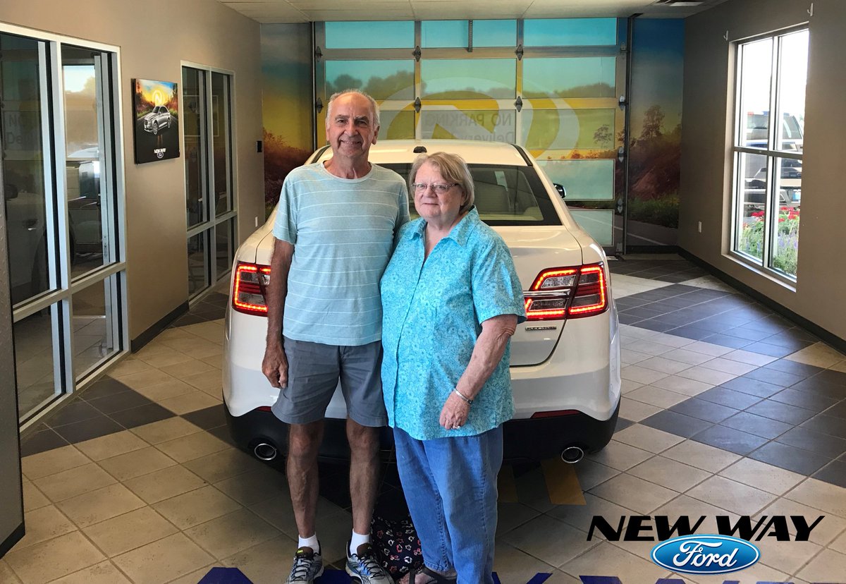 Congratulations Barry and Diana Blakeley from Mission, Texas on the purchase of your 2018 Ford Taurus. New Way Ford and salesman David Rehm appreciate your business.