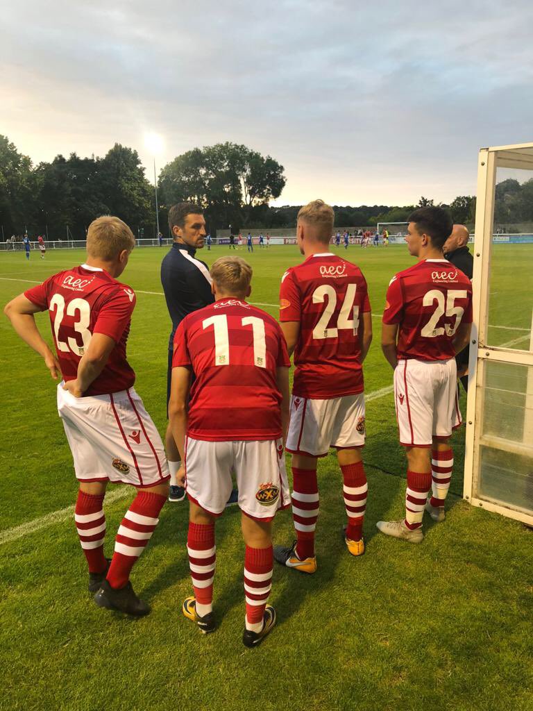 Wxmafcyouthdept's tweet photo. Another great learning experience for 4 of our youth team tonight playing for the first team against @bangorcityfc #development Also great to see ex youth team captain @Jake_Phillips_7 in action https://t.co/FezttMuI5J