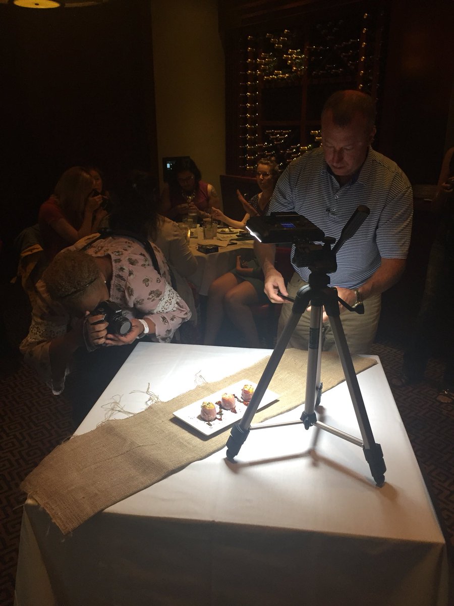 TabletopMediaGp's tweet photo. Getting fancy with the props! A smooth white light will help make this dish pop, while to burlap runner give the background texture. Can’t wait to dig into this dish! @cookeatlife @shopcrabtree @Seasons52 #summer52photos #TabletopTeach https://t.co/voXoYbd0cP
