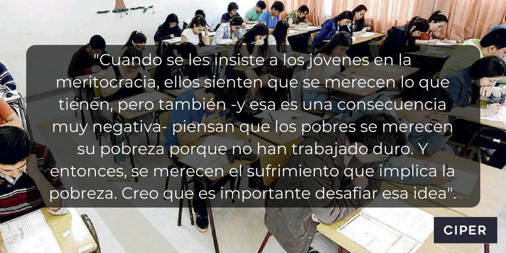 ciper's tweet photo. #AlertaCIPER > "Cómo la elite nos hace creer que triunfa porque es inteligente y trabajadora", una entrevista a Shamus Khan, investigador y profesor de sociología de la Universidad de Columbia > https://t.co/GccDhyShyG https://t.co/VnydX7FXAF