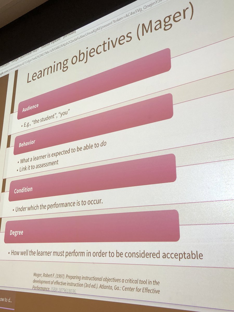 ShreyaTrivediMD's tweet image. Great way to conceptualize thoughtful #LearningObjectives  @SoYoung__Oh #MedEd @harvardmacy