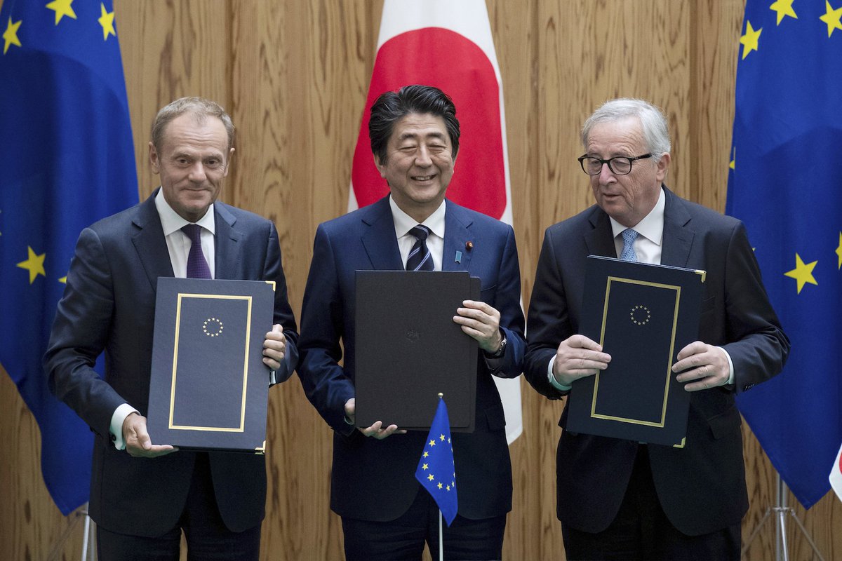 Japan, EU sign massive trade deal to eliminate nearly all tariffs japantoday.com/category/polit…