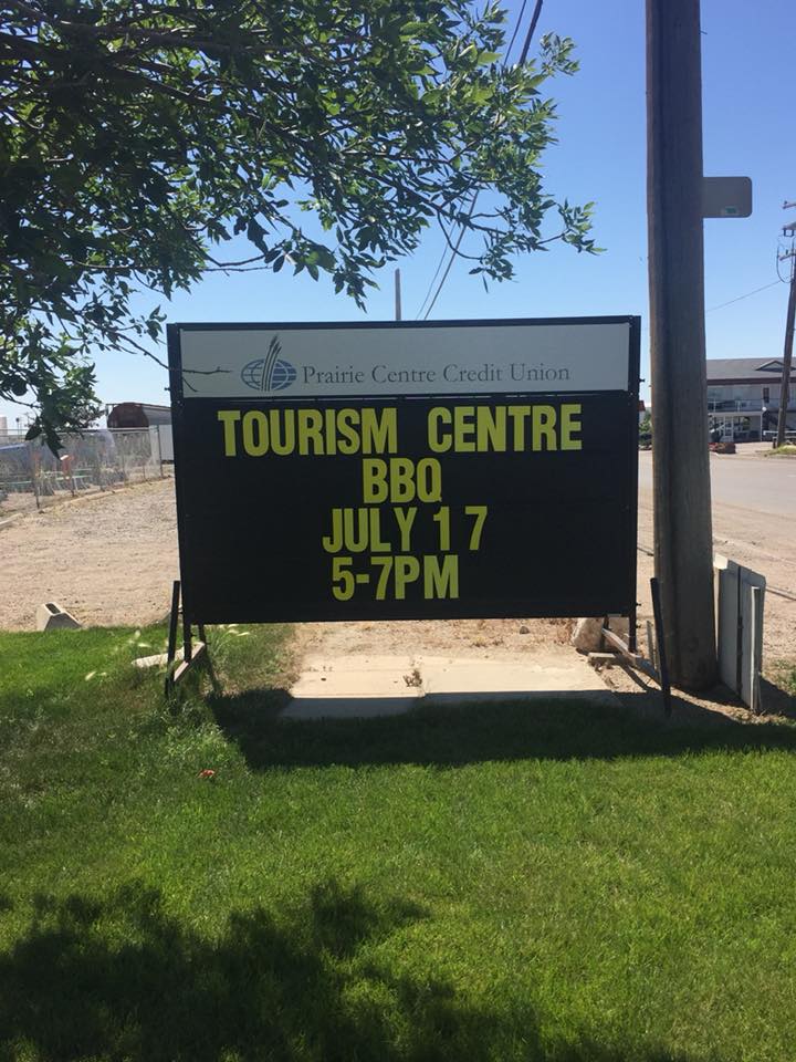 Visit the Rosetown Tourism Centre for burgers, hot dogs and ice cream this afternoon, their first barbeque of the season!