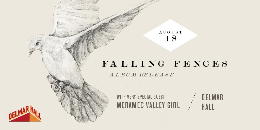 One month out! Falling Fences <a href="/DelmarHallstl/">Delmar Hall</a>. Tickets: ticketmaster.com/Falling-Fences…