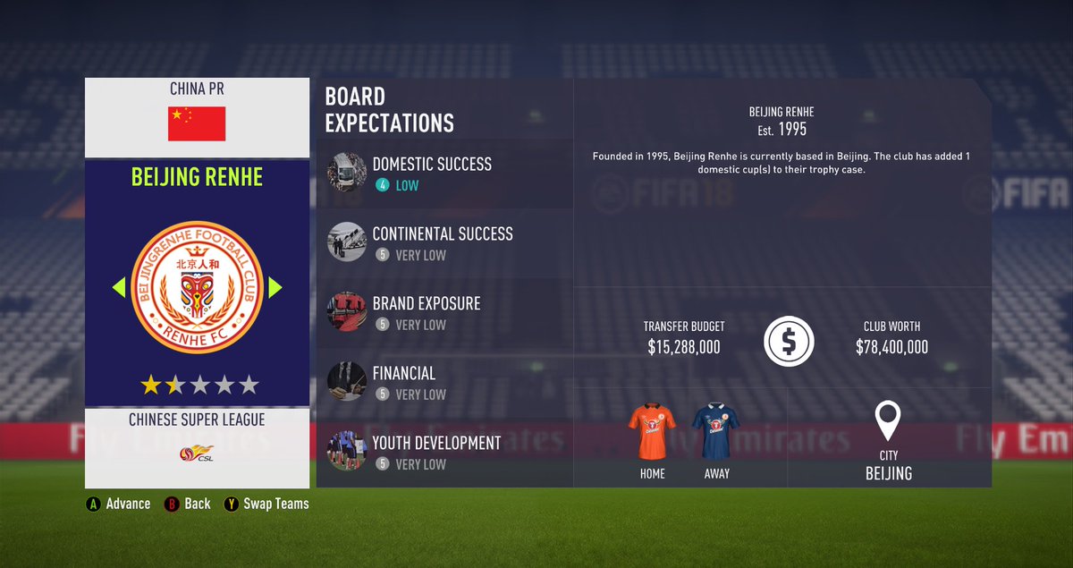 NaferFIFA's tweet photo. Se viene la Superliga China para FIFA 18 de la mano del #FIP18. No vas a tener que esperar a FIFA 19 para jugarla. ¡Estén atentos! | Chinese Superleague it's coming to FIFA 18 thanks to #FIP18. You won't have to wait to FIFA 19 to play with it. Stay tuned! https://t.co/lsiA40jDPx
