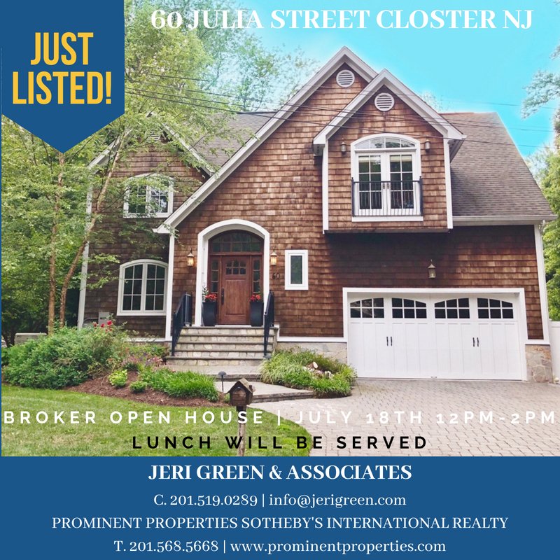 JeriGreen23's tweet photo. #brokeropenhouse #justlisted #newtomarket #closternj #realestate #ppsir #luxuryproperty 60 Julia Street TOMORROW 12-2! https://t.co/pLlg3D6P3F
