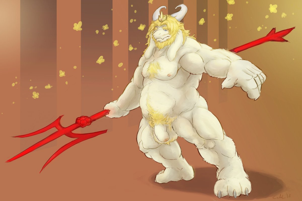 The Asgore picture I was working on is pretty much done. 