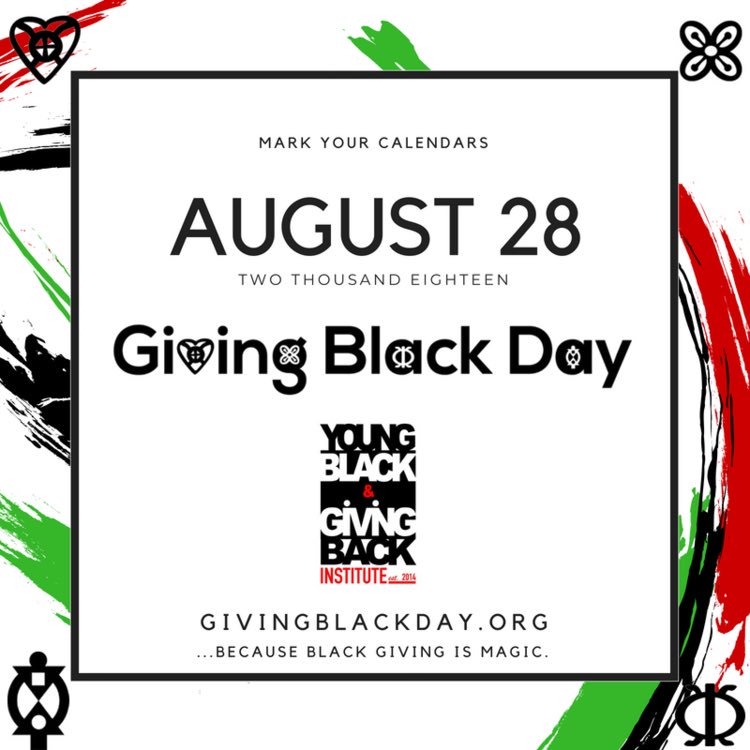 Giving Black Day is 8/28! SAVE THE DATE!

#GivingBlackDay #TeamTenth