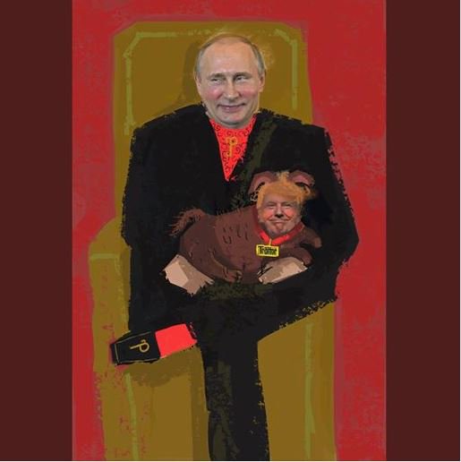 slansky's tweet photo. NO PUPPET! NO PUPPET! YOU'RE THE PUPPET! I'M JUST THE PUP! #YesPuppet #YesCollusion #YesObstruction #YesIveBrokenPrettyMuchEveryLawThereIs https://t.co/j4TnU7CH0S