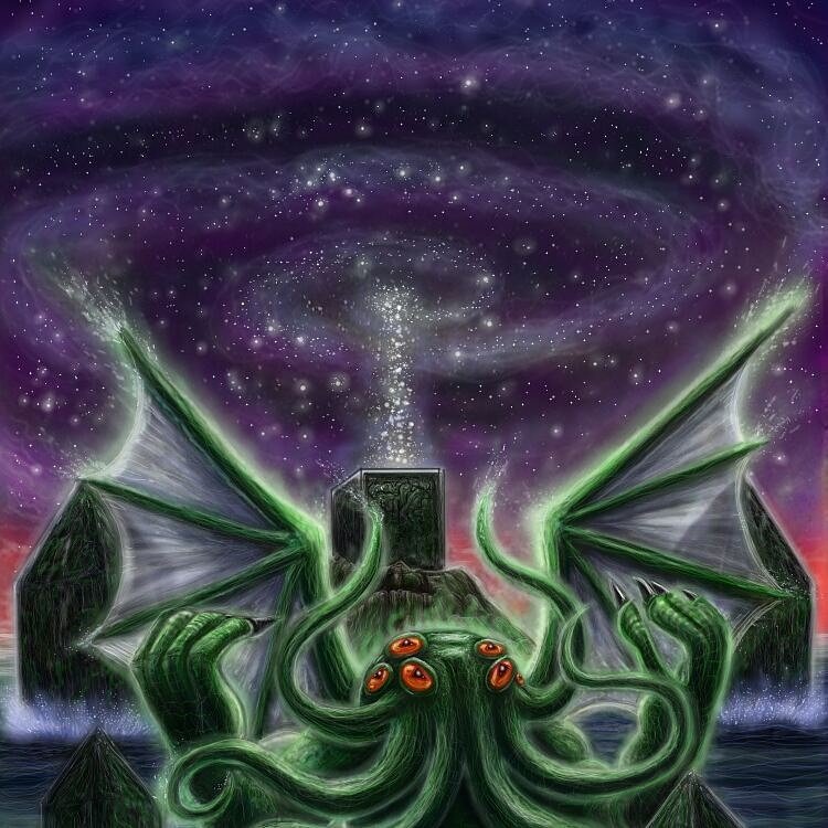 SeanPetrin's tweet photo. Cthulhu rises! Inspired by @metallica #cthulhu #art #illustration #heavymetal #hplovecraft #cthulhumythos https://t.co/yKWW5frvV7