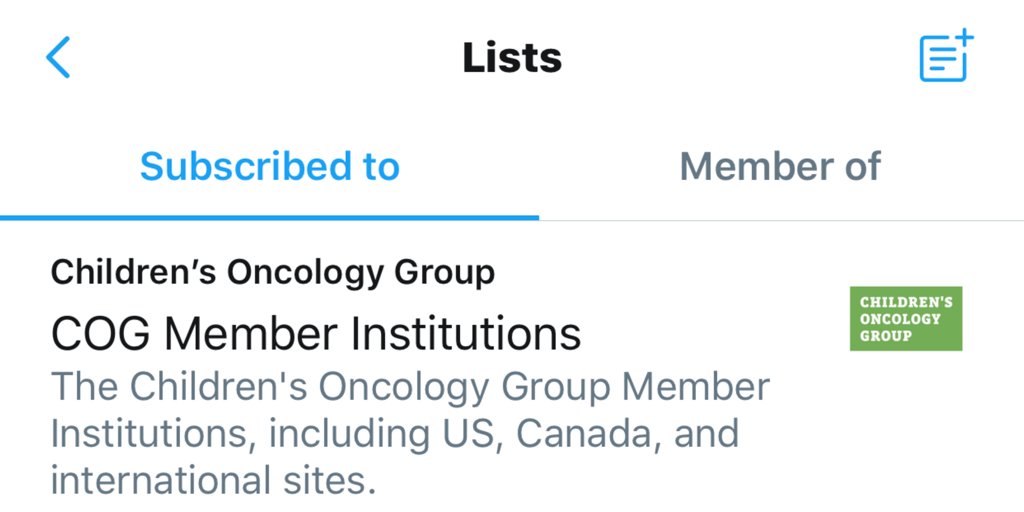 Children’s Oncology Group on Twitter "Follow the Children's Oncology