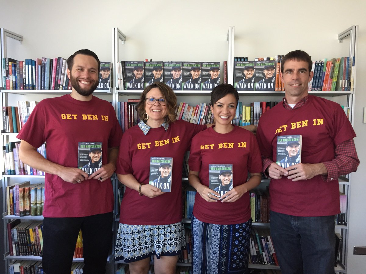 WaterBrookPress's tweet photo. Celebrating the release of Walk On by @BenMalcolmson with our "Get Ben In" Shirts! Find out the story behind the shirts (and many more incredible stories) in Walk On - now available! #GetBenIn 

Buy today >> https://t.co/Oe61qlXW5y https://t.co/x160Czpm3p