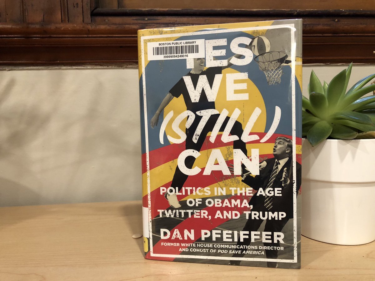 After a dumpster fire of a week (and it’s only Tuesday) I rage-rented™️@danpfeiffer’s #YesWeStillCan from @BPLBoston