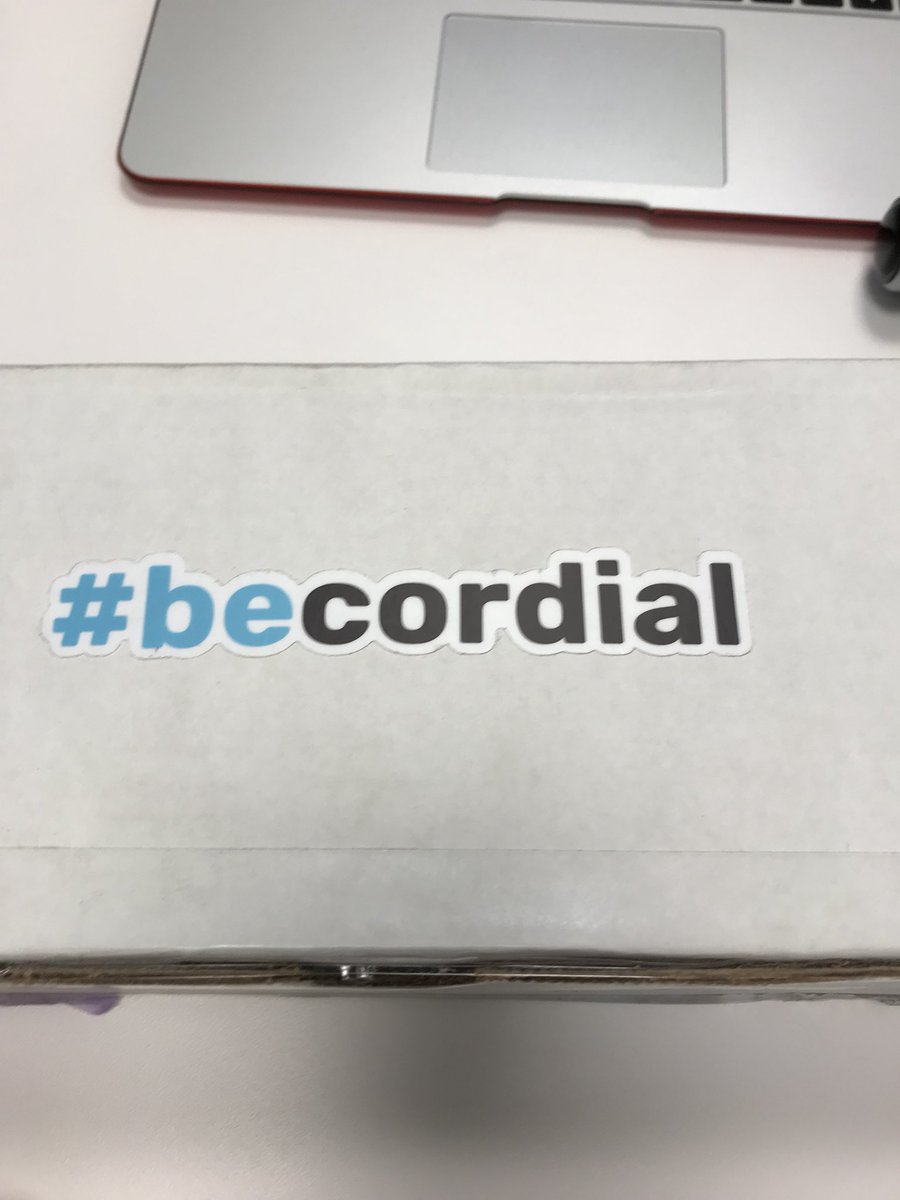 dtboyd's tweet image. Thx @cordialinc team for the tasty gift. #becordial