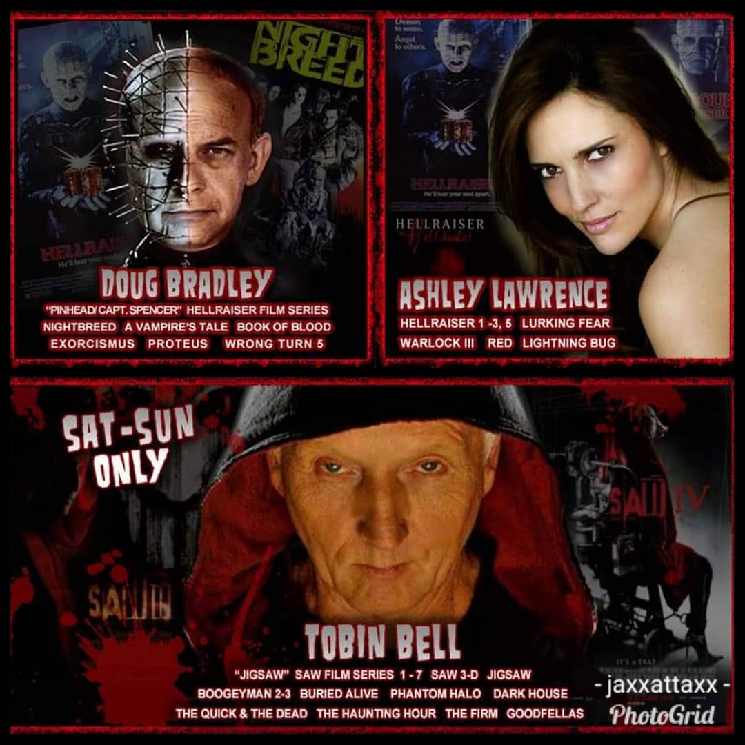McLushy's tweet image. I am beyond excited for this all August's @MonsterManiaCon  in Cherry Hill, NJ! This just some of the amazing us that they have coming! How many of you creeps will I be seeing there?! #horror #horrorconvention #horrorcomunity #monstermania #monstermaniacon