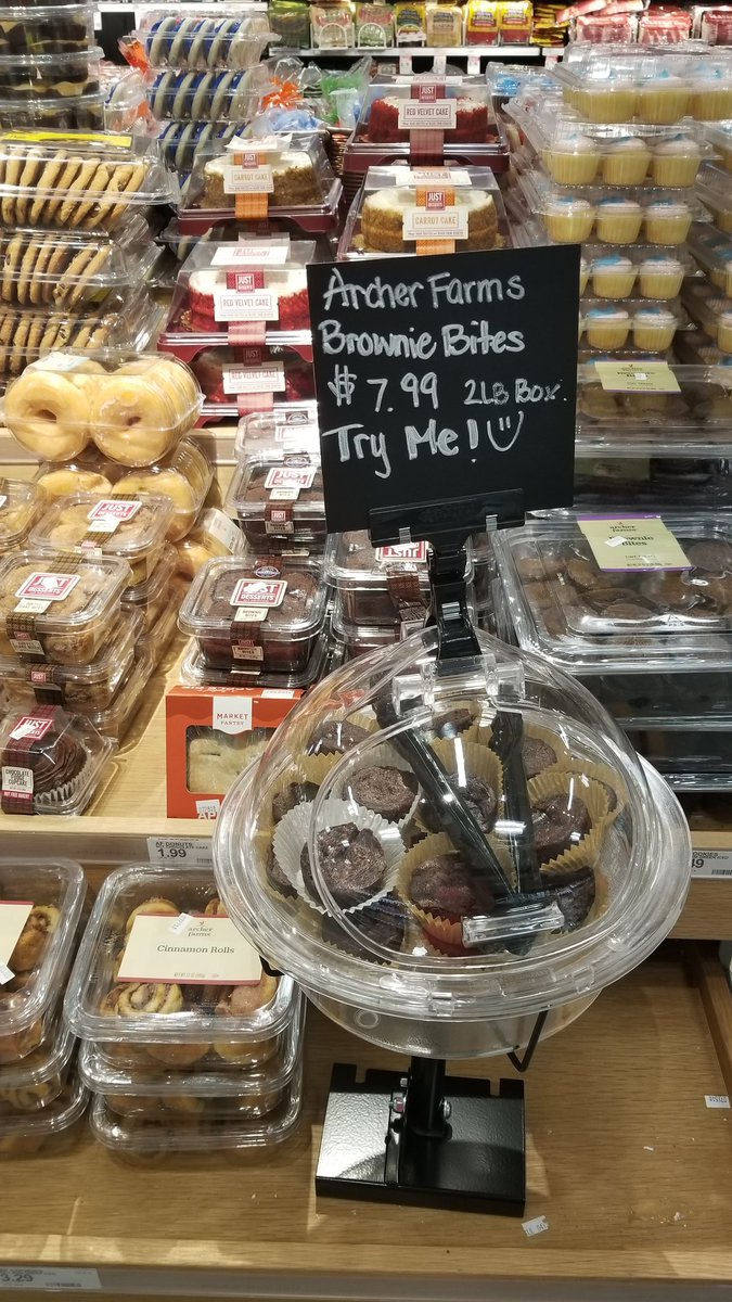 SelenaD49's tweet photo. Don't bake in this heat! Try our Archer Farms Brownie Bites, they are a rich, moist and chewy treat. #TargetOwnedBrand #Yummy #Sample #T1418 #DrivingSales https://t.co/8YnJ6lxELk
