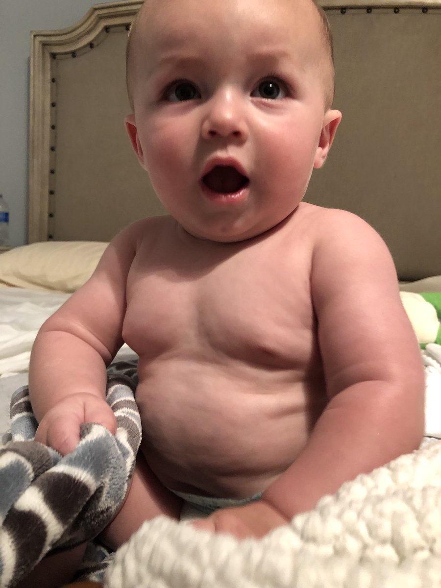 BryanAHouston's tweet photo. I told Sawyer we’re going to the beach in three weeks and he’s not sure about his summer body https://t.co/uIlYIZsCOv