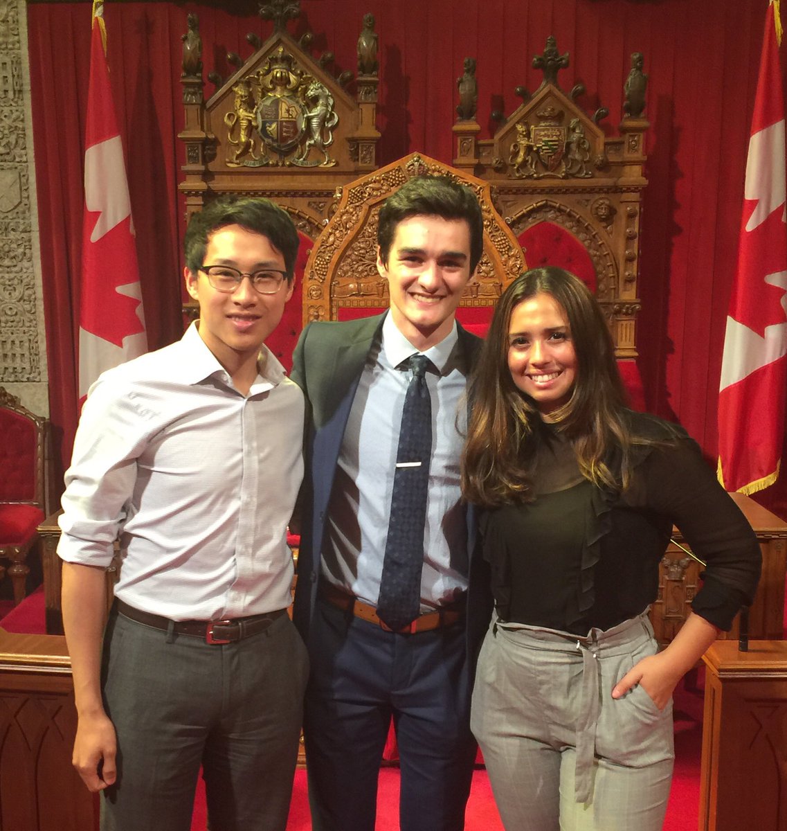 PoliLego's tweet photo. Meet the 2018 @JaimiesInterns: Matthew Yau, Christian Pollock and Alessia Avola. Here’s @matt_yau, @chr_pollock and @Aless_Avola... in LEGO! #cdnpoli #jaimiesinterns https://t.co/M2iUorT3Pf