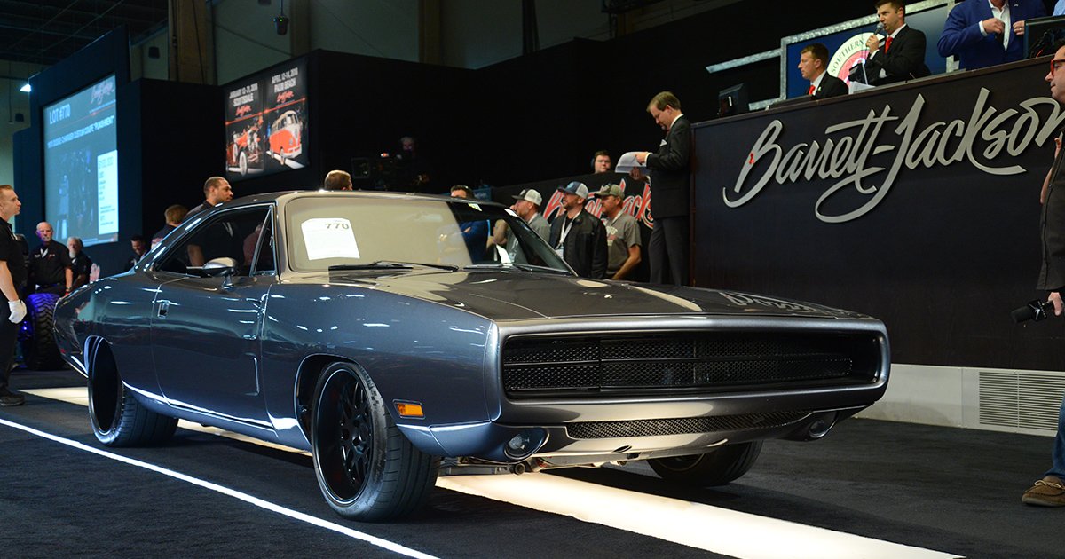 We are loving this custom 1970 <a href="/Dodge/">Dodge</a> Charger known as "Punishment," which has won accolades among the Top 15 Muscle Cars at <a href="/SEMASHOW/">SEMA Show</a>,  multiple magazine inclusions and <a href="/goodguys/">Goodguys Rod & Custom</a> award titles. It sold for $176,000 at our 2017 Las Vegas Auction. 

Lot 770: bit.ly/17LV1970DodgeC…
