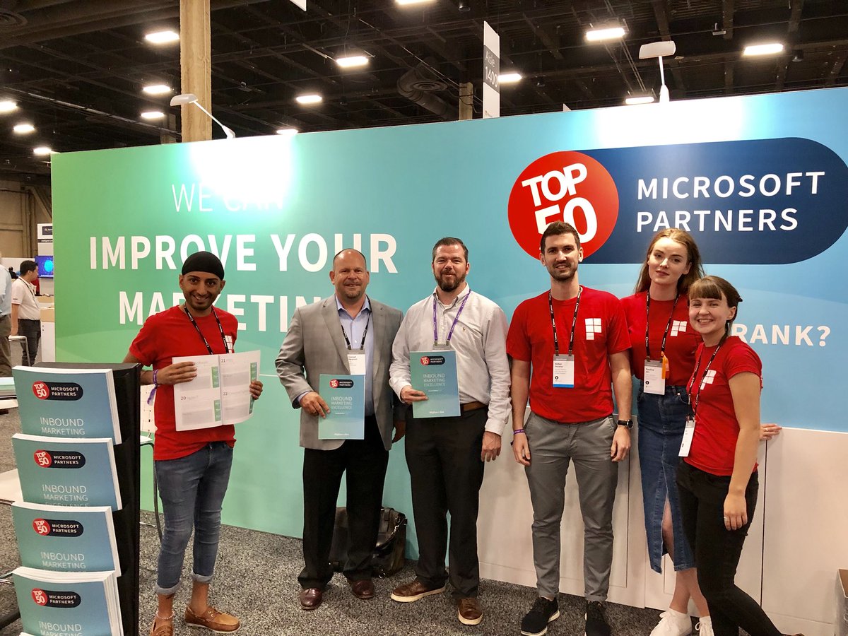 takefiftyfive's tweet photo. Congratulations to @Agile_IT  for coming in 20th place in the 2018 #MSTop50 report! Great to see you guys today #MSPartner #MSInspire https://t.co/q9dnQ3JEWb