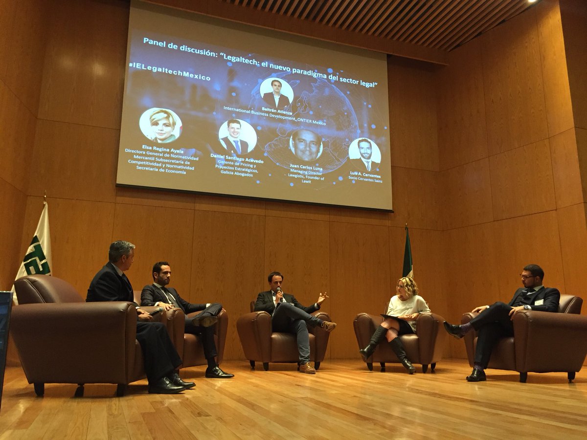 caeitam's tweet photo. Panel: “Legal Tech: el nuevo paradigma del sector legal”: blindaje como seguridad y certeza jurídica #ciserus #enlínealegal #laboralisto #legaltracking #licity #lucius @IElaw @IEmexico @ITAM_mx @OntierLaw @SE_mx @Lawgistic #GaliciaAbogados #CervantesSainz #IELegalTechMexico https://t.co/DEbHUQfCi6