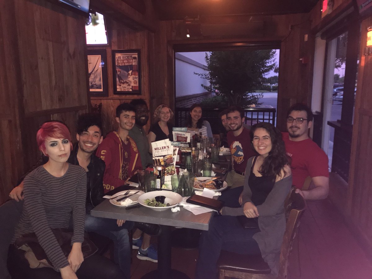 sketchdoutfl's tweet photo. Cast and crew dinner with our gracious donor Kristal Celeste! Thank you so much for supporting our show. We hope you enjoy it live on Thursday at 1:30 pm! 2 more days! https://t.co/zx0xYcEKsO
