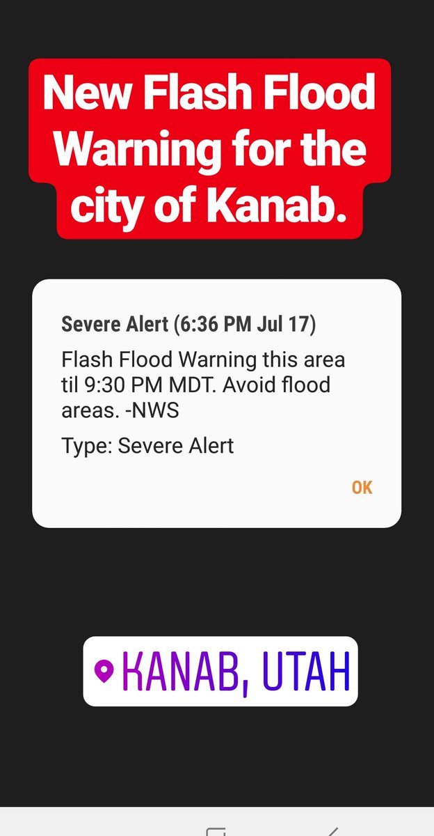 VisitKanab's tweet photo. #visitkanab #flashflood #flashfloodwarning #monsoonseason #wearesoutah https://t.co/7i6IYnKOdu