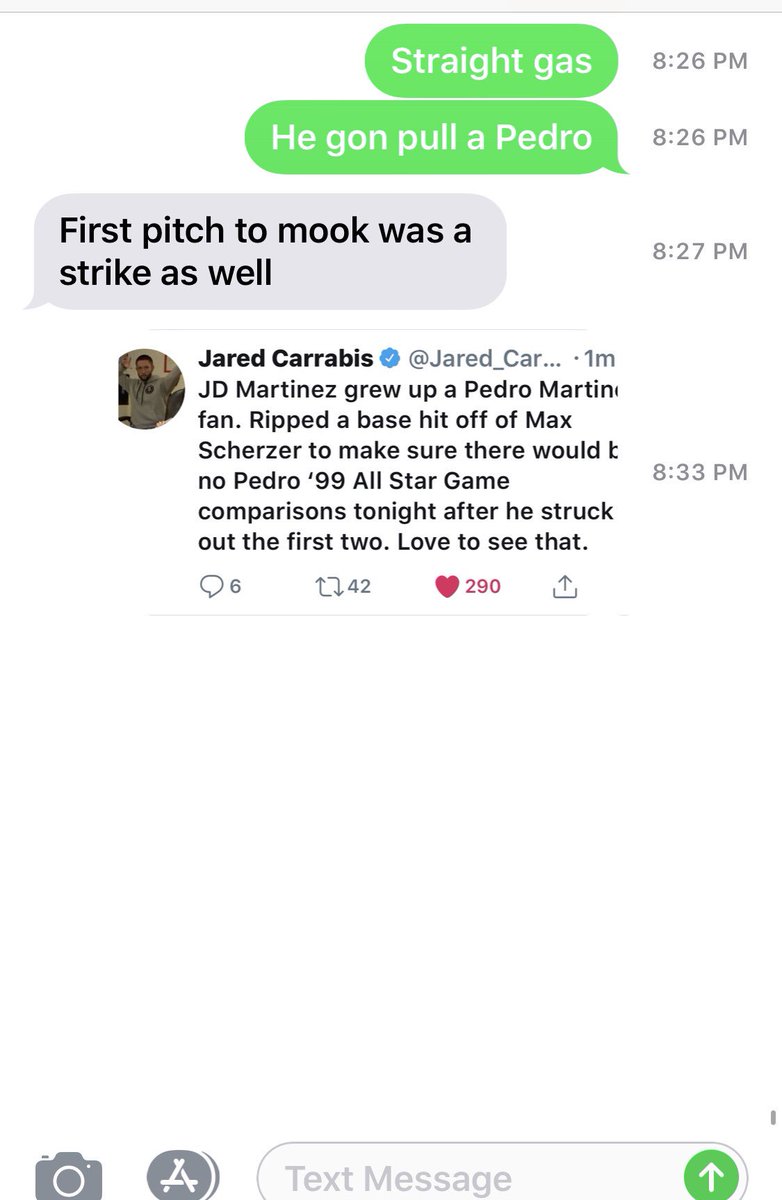 SOBostonJohn's tweet photo. @Jared_Carrabis Said the same thing to my friend a few minutes ago #barstoolsports #bostonbarstoolsports #yankeessuck #pedromartinez #bostonredsox #allstargame1999 #fenwaypark #fenwaypahk 
#Allstargame2018 https://t.co/weI0mlu1xD