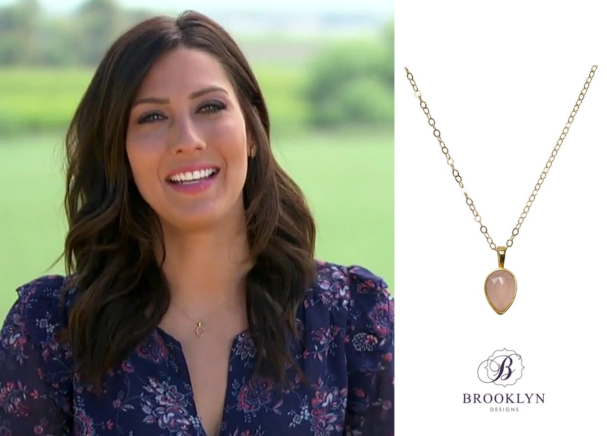 brklyndesigns's tweet photo. Do you have a favourite from @thebkoof 's men? I'm team Garrett &amp; loved seeing Becca wearing my Soho necklace on last night's episode of #thebachelorette Shop: https://t.co/GCnV0uQKqH https://t.co/4azPQIZwNy