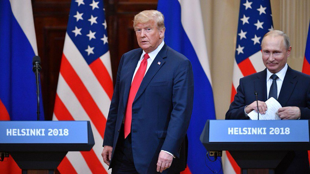 9NEWS's tweet photo. Trump now says he misspoke on Russia meddling https://t.co/Fp4kY09unW https://t.co/lJaJBPRuJG